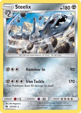 Steelix — SM - Lost Thunder Pokémon TCG card by Po-Suzuki
