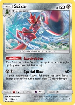 Scizor — SM - Lost Thunder Pokémon TCG card by Anesaki Dynamic