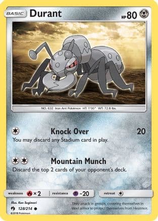 Durant — SM - Lost Thunder Pokémon TCG card by Ken Sugimori