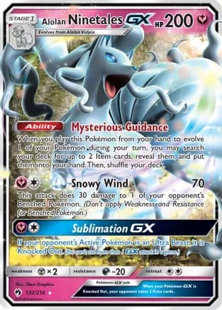 Alolan Ninetales GX — SM - Lost Thunder