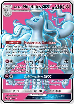 Alolan Ninetales GX (Full Art) — SM - Lost Thunder