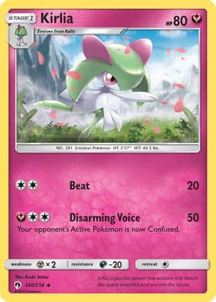 Kirlia — SM - Lost Thunder Pokémon TCG card by Kouki Saitou