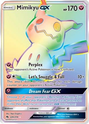 Mimikyu GX (Secret) — Pokémon TCG card