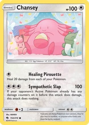 Chansey — SM - Lost Thunder Pokémon TCG card by MAHOU