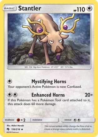 Stantler — SM - Lost Thunder Pokémon TCG card by Midori Harada