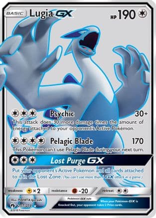 Lugia GX (Full Art) — Pokémon TCG card