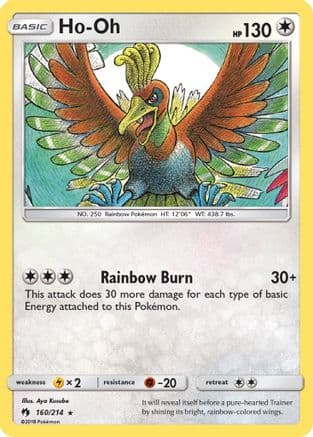 Ho-Oh — SM - Lost Thunder Pokémon TCG card by Aya Kusube