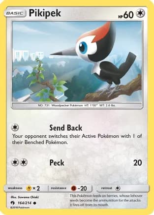 Pikipek (164) — SM - Lost Thunder