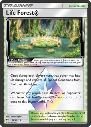 Life Forest Prism Star — SM - Lost Thunder Pokémon TCG card by Hasuno