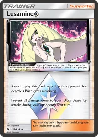 Lusamine Prism Star — SM - Lost Thunder