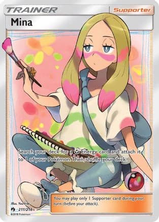 Mina (Full Art) — SM - Lost Thunder Pokémon TCG card by Ken Sugimori