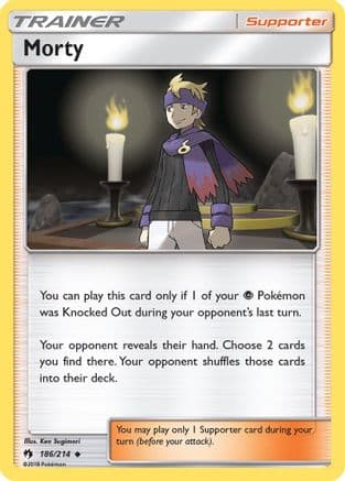 Morty — SM - Lost Thunder Pokémon TCG card by Ken Sugimori