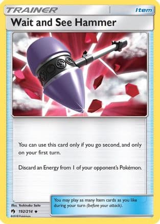 Wait and See Hammer — SM - Lost Thunder Pokémon TCG card by Yoshinobu Saito