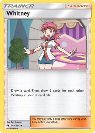 Whitney — SM - Lost Thunder Pokémon TCG card by Ken Sugimori