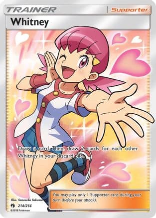 Whitney (Full Art) — SM - Lost Thunder Pokémon TCG card by Hasuno Satoru