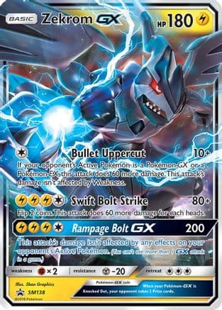 Zekrom GX - SM138 — SM Promos Pokémon TCG card by Unknown