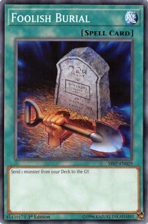 Foolish Burial — Structure Deck: Zombie Horde Yu-Gi-Oh! card by KAZUKI TAKAHASHI