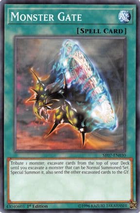 Monster Gate — Structure Deck: Zombie Horde Yu-Gi-Oh! card by KAZUKI TAKAHASHI