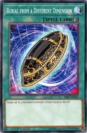 Burial from a Different Dimension — Structure Deck: Zombie Horde Yu-Gi-Oh! card by KAZUKI TAKAHASHI