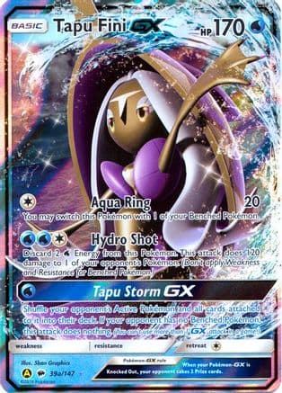 Tapu Fini GX - 39a/147 — Alternate Art Promos Pokémon TCG card by Sban Graphics