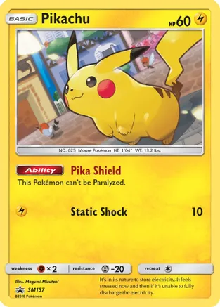 Pikachu - SM157 — SM Promos