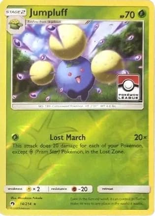 Jumpluff - 14/214 (Pokemon League) — League & Championship Cards