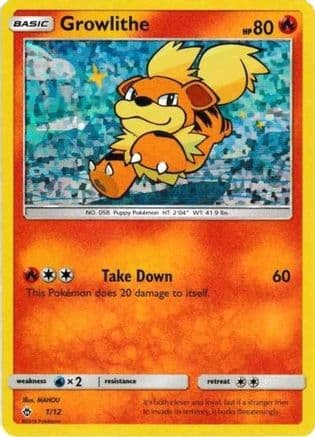Growlithe - 1/12 — McDonald's Promos 2018 Pokémon TCG card by MAMOU