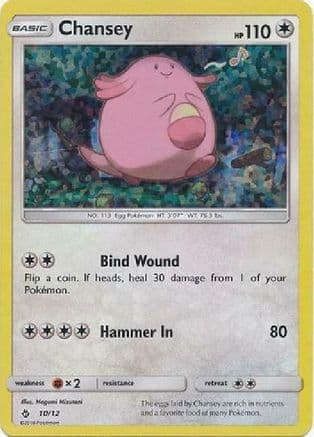 Chansey - 10/12 — McDonald's Promos 2018 Pokémon TCG card by Megumi Mizutani
