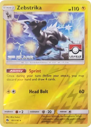 Zebstrika - 82/214 (League Challenge) [2nd Place] — League & Championship Cards