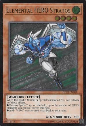Elemental HERO Stratos (UTR) — OTS Tournament Pack 9 Yu-Gi-Oh! card by KAZUKI TAKAHASHI