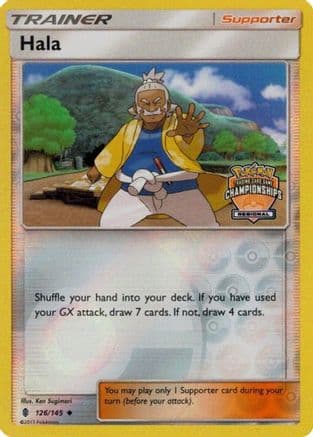 Hala - 126/145 (Regional Championships) — League & Championship Cards Pokémon TCG card by Ken Sugimori