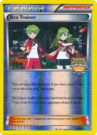 Ace Trainer - 69/98 (Regional Championships) [Staff] — League & Championship Cards Pokémon TCG card by Ken Sugimori