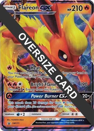 Flareon GX - SM171 (SM Black Star Promo) — Jumbo Cards Pokémon TCG card by Mitsuhiro Arita