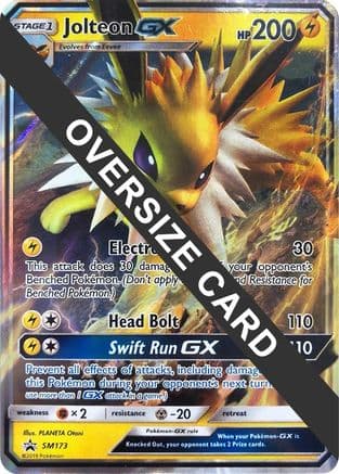 Jolteon GX - SM173 (SM Black Star Promo) — Jumbo Cards Pokémon TCG card by PLANETA Otomi