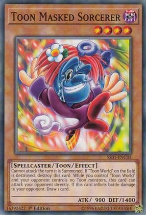 Toon Masked Sorcerer — Speed Duel Decks: Destiny Masters Yu-Gi-Oh! card by KAZUKI TAKAHASHI