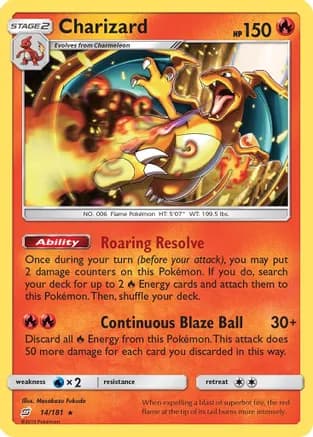 Charizard — SM - Team Up Pokémon TCG card by Masakazu Fukuda