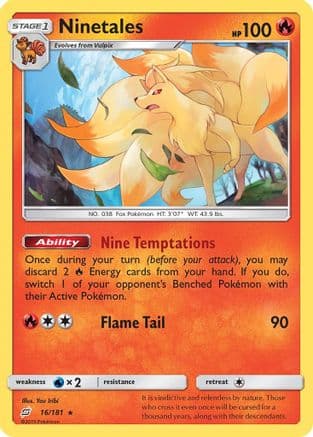 Ninetales — SM - Team Up Pokémon TCG card by You Iribi