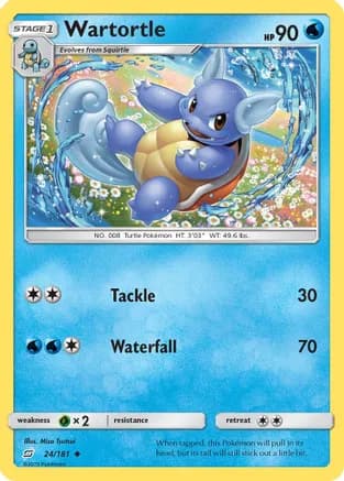 Wartortle — SM - Team Up Pokémon TCG card by Misa Tsutsui
