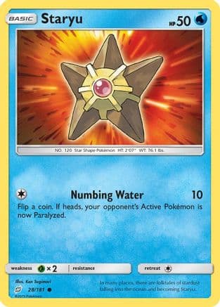 Staryu — SM - Team Up Pokémon TCG card by Ken Sugimori