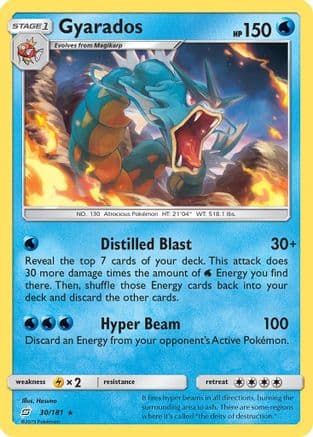 Gyarados — SM - Team Up Pokémon TCG card by Hasuno