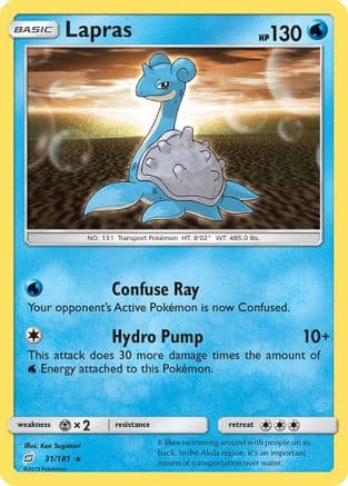 Lapras — SM - Team Up Pokémon TCG card by Teeziro