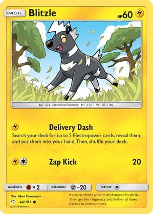 Blitzle — SM - Team Up Pokémon TCG card by Akira Komayama