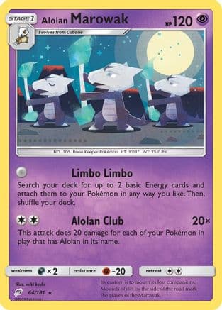 Alolan Marowak — SM - Team Up Pokémon TCG card by miki kudo