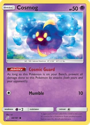 Cosmog — SM - Team Up Pokémon TCG card by sui