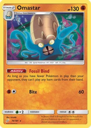 Omastar — SM - Team Up Pokémon TCG card by kirisAki