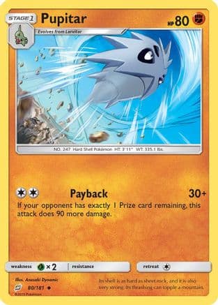 Pupitar — SM - Team Up Pokémon TCG card by Anesaki Dynamic
