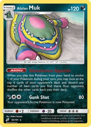 Alolan Muk — SM - Team Up Pokémon TCG card by Midori Harada