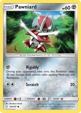 Pawniard — SM - Team Up Pokémon TCG card by Masakazu Fukuda