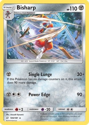 Bisharp — SM - Team Up Pokémon TCG card by Anesaki Dynamic