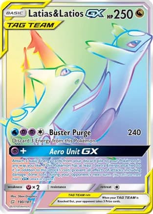 Latias & Latios GX (Secret) — SM - Team Up